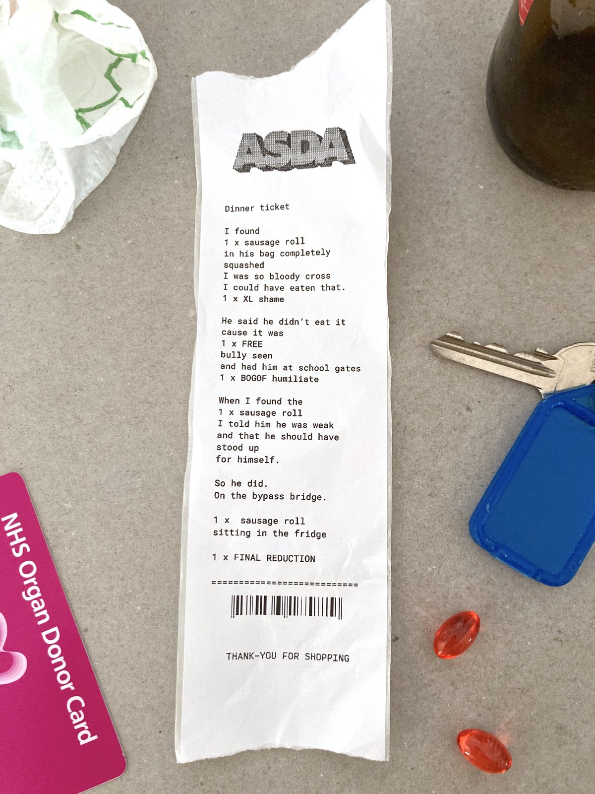 Asda receipt